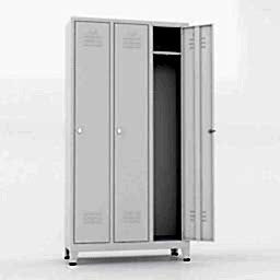 Metal Standart Soyunma Dolabı 3 Lü T-E03