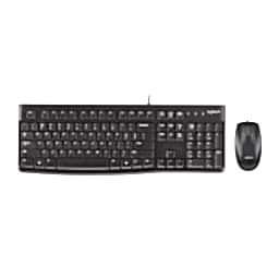 Logitech MK120 Kablolu Usb Q Klavye + Mouse Seti Siyah