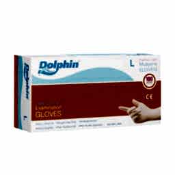 Dolphin Lateks Pudrasız Muayene Eldiveni Large 100lü
