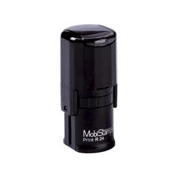 Mobi Stamps R-24 Otomatik Yuvarlak Kaşe Mavi Keçeli resmi