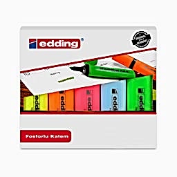 Edding 344 Fosforlu Kalem 5'li Paket Karışık Renk resmi