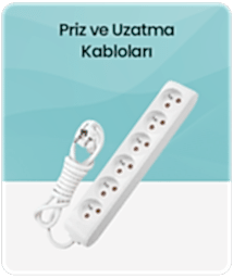Priz ve Uzatma Kabloları  kategorisi için resim