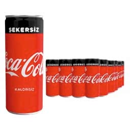 Coca Cola 330 ml Şekersiz 24'lü Paket